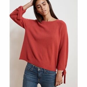 Velvet by Graham & Spencer Brick Red Crew Neck Sweater